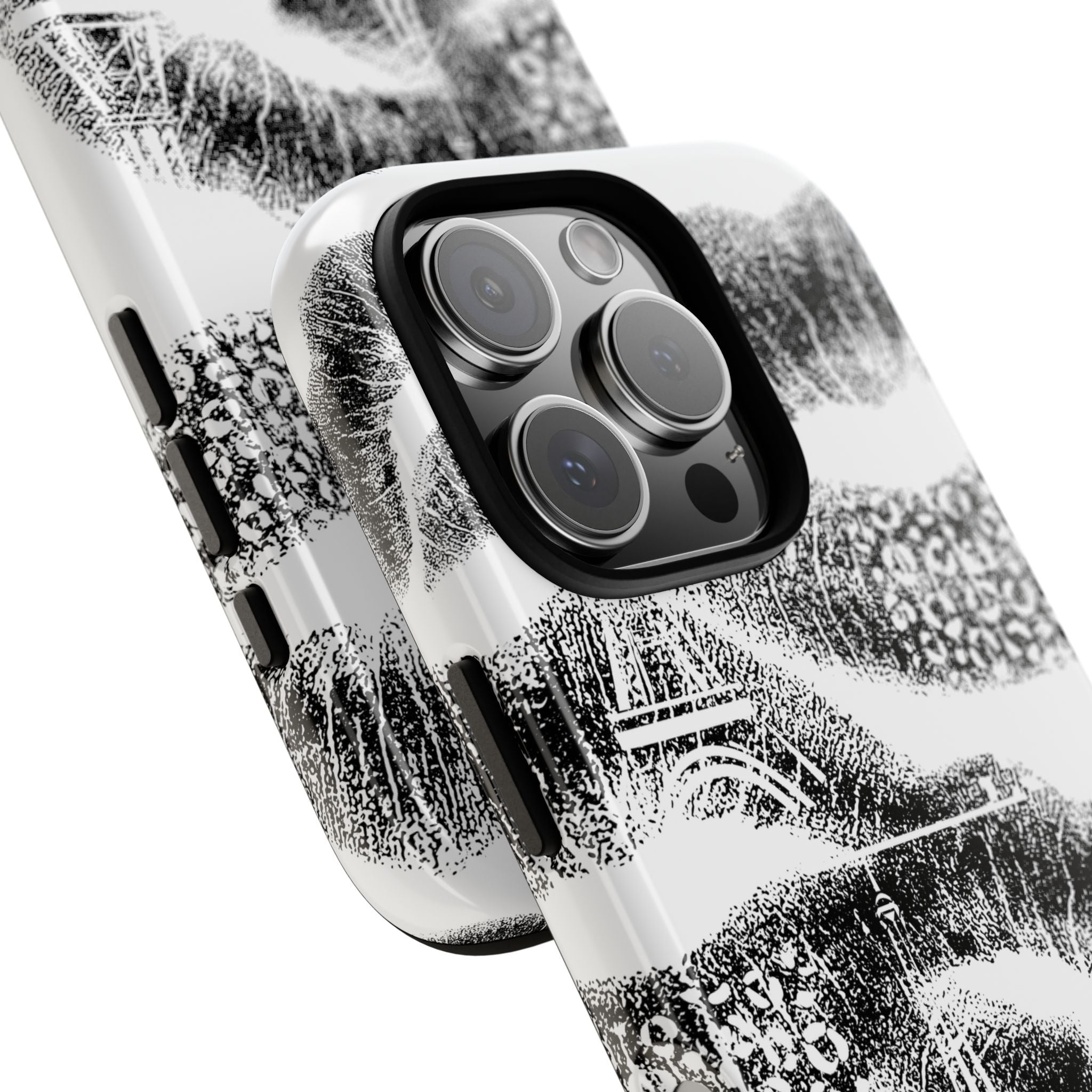 Black & White Lip Print phone case